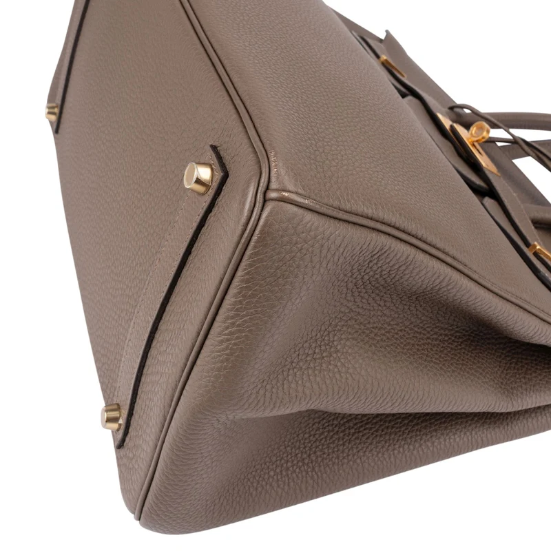 Hermès Taupe Togo Leather Birkin 35 Handbag