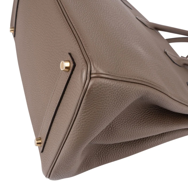 Hermès Taupe Togo Leather Birkin 35 Handbag