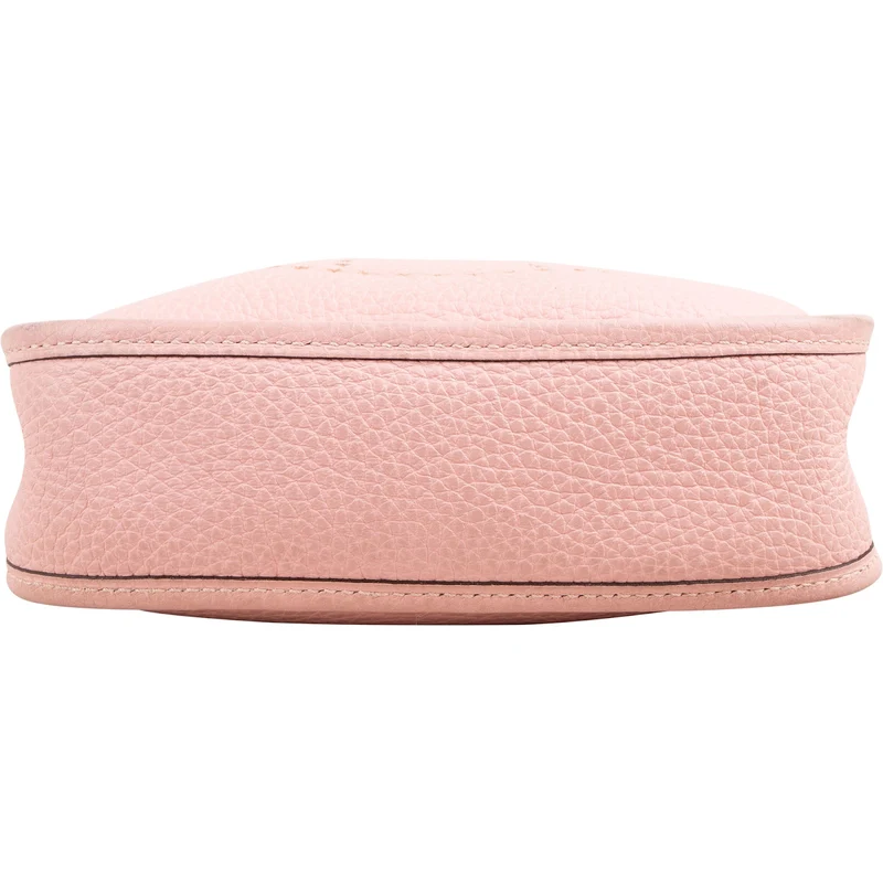 Hermès Rose Sakura Clemence Leather Mini Evelyne 16 Crossbody Bag