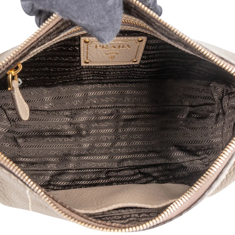 Prada Vitello Daino Hobo Handbag