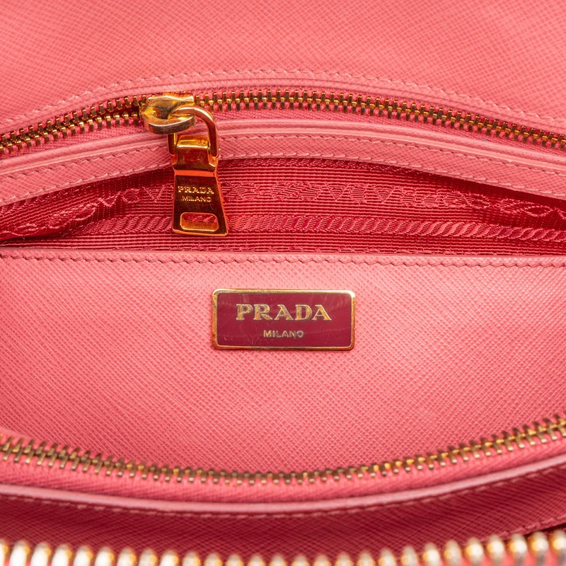 Prada Pink Saffiano Leather Promenade Handbag