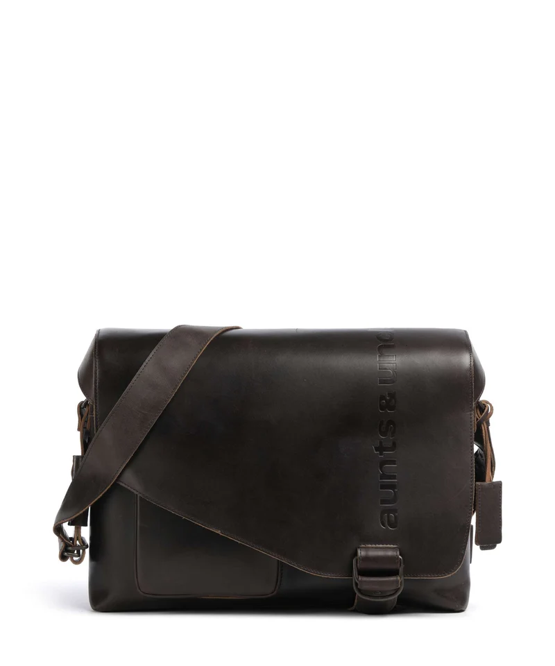 Aunts & Uncles Heritage Big Judd Kuriertasche dark brown
