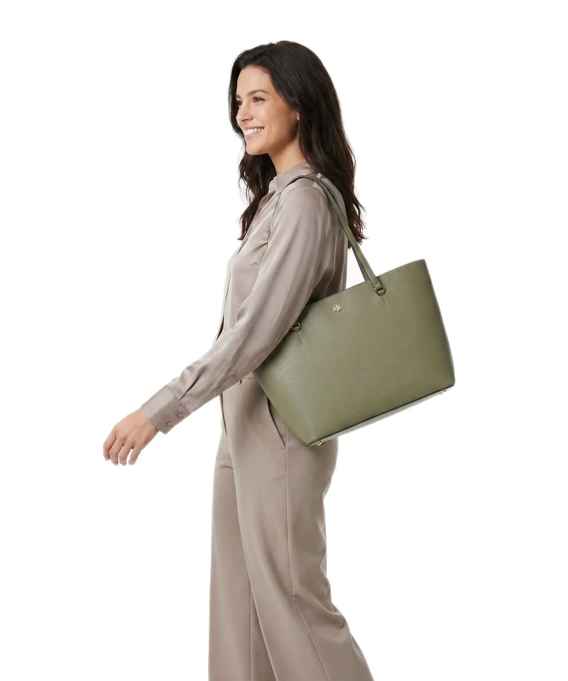 Lauren Ralph Lauren Karly Medium Shopper sage green