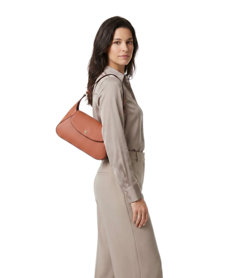 Lauren Ralph Lauren Schylar Medium Schultertasche red terracotta
