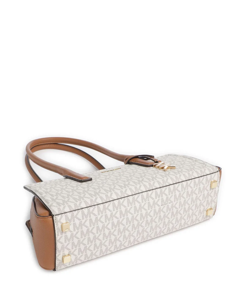 Michael Kors Laila Small Schultertasche vanilla/acorn