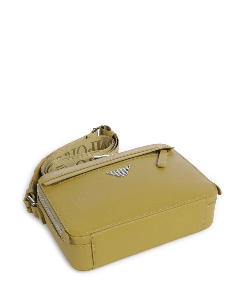 Emporio Armani Business Regenerated Umhängetasche ecru olive