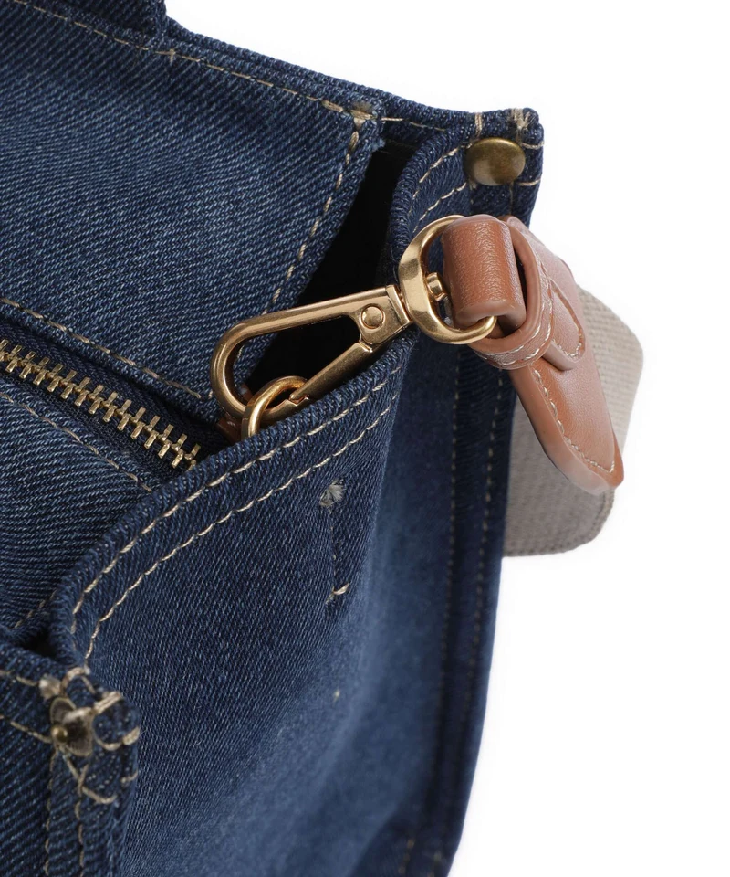 DKNY Hadlee Medium Handtasche dark denim/saddle