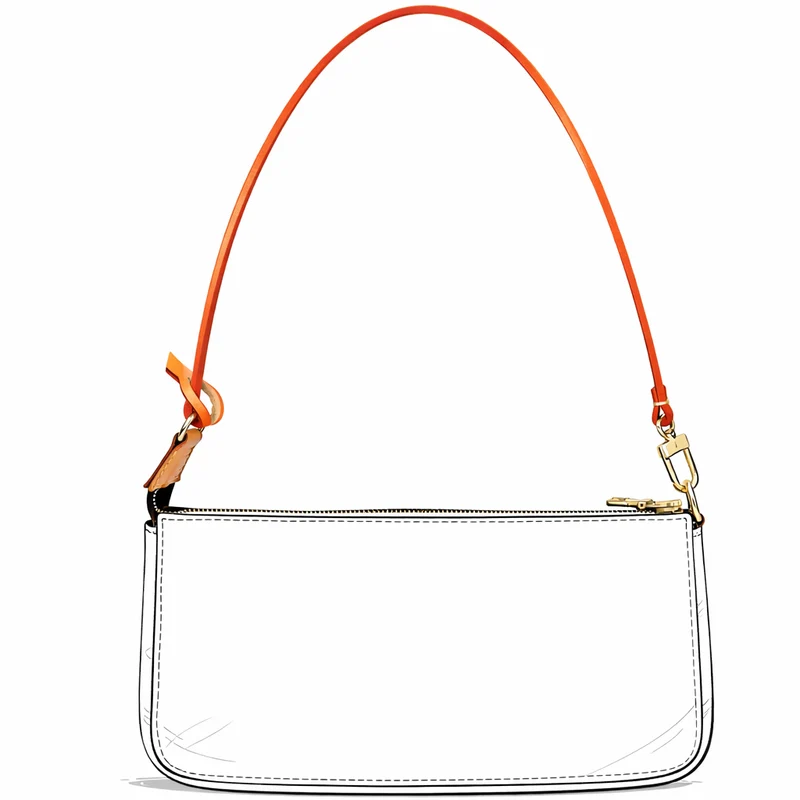 Vachetta Schulterriemen (Kurz / One Size) - Pochette Accessoires