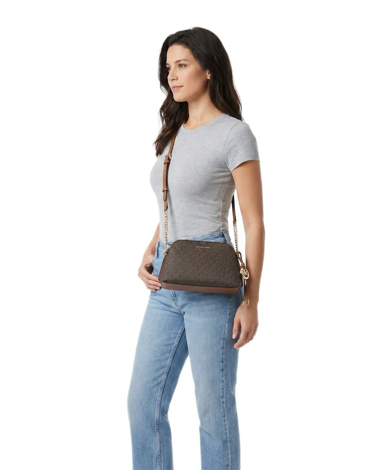 Michael Kors Freddie Small Umhängetasche brown/acorn