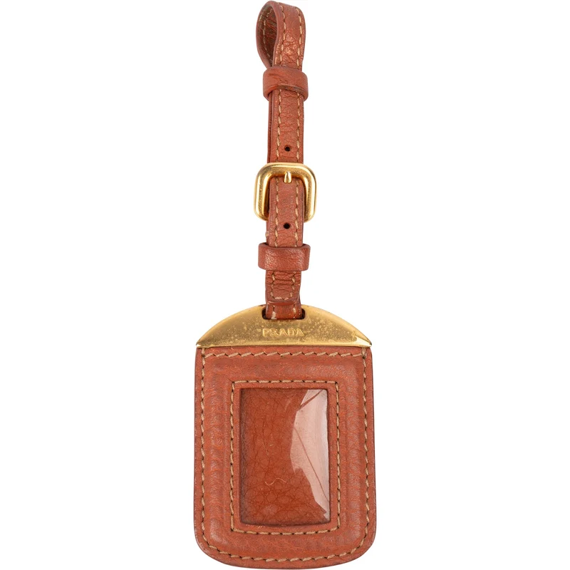 Prada Leather Mini Luggage Bag Charm