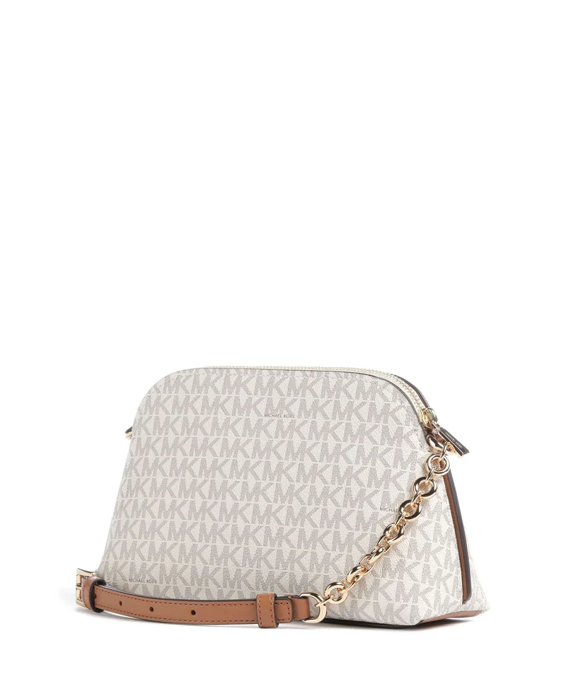 Michael Kors Freddie Small Umhängetasche vanilla/acorn