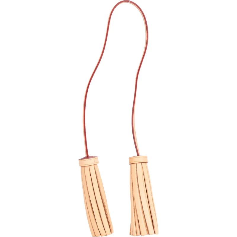 Vachetta Double Fringe Quaste / Tassel Taschenanhänger