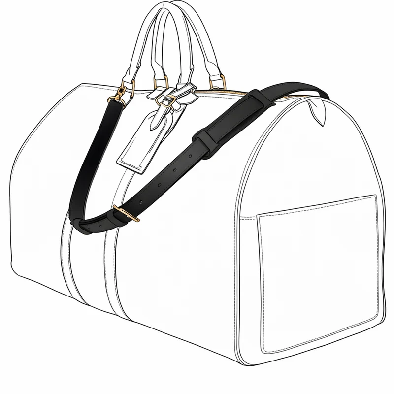 Schulterriemen Schwarz (Breit / Verstellbar) - Keepall, Greenwich