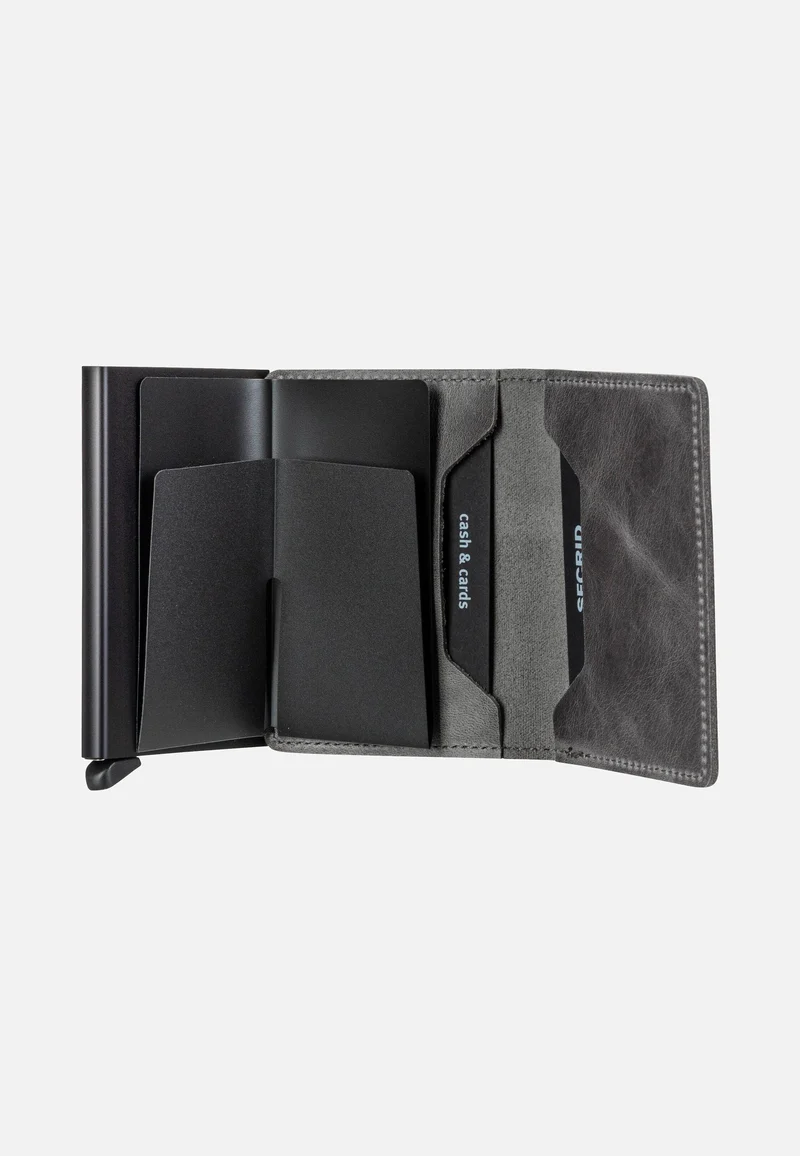 Slimwallet Vintage Grey-Black - Portemonnaie