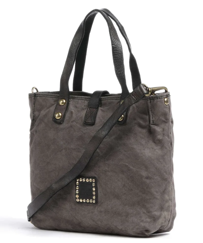 Campomaggi Handtasche beige/grigio/nera
