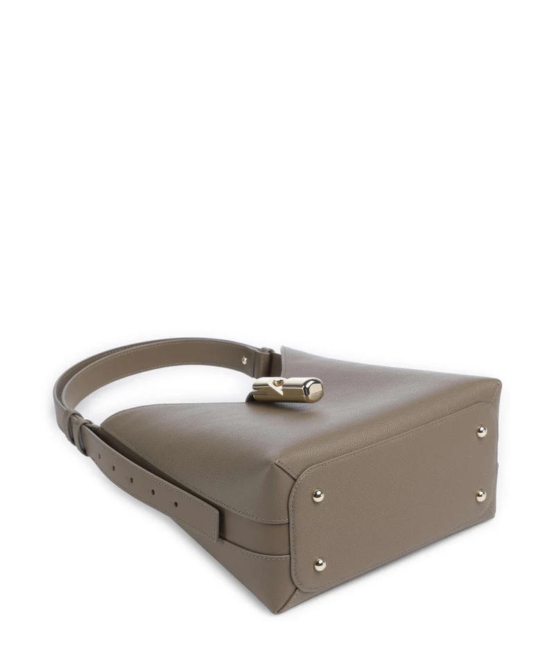 Furla Goccia S Schultertasche muddy gray