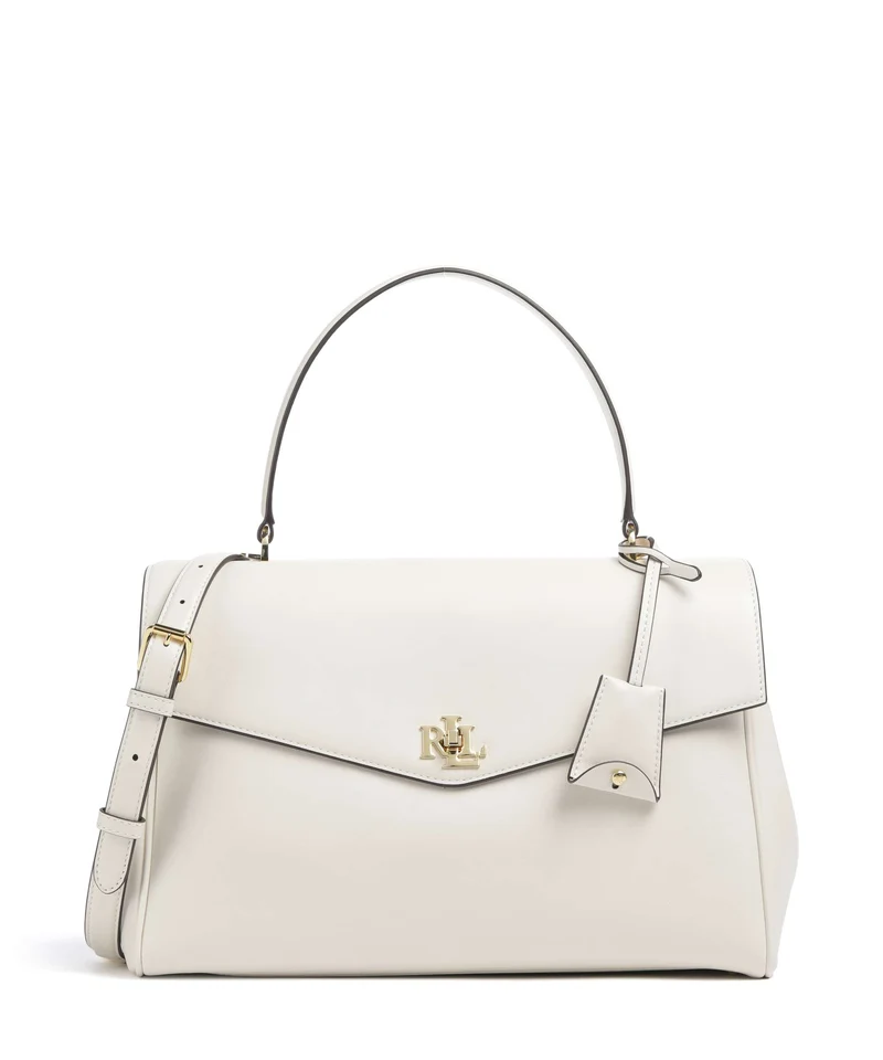 Lauren Ralph Lauren Farrah Medium Handtasche soft white
