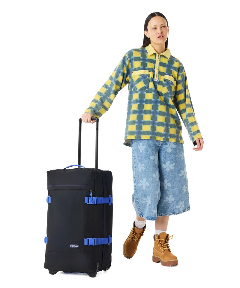 Eastpak Tranverz M Rollenreisetasche black/blue