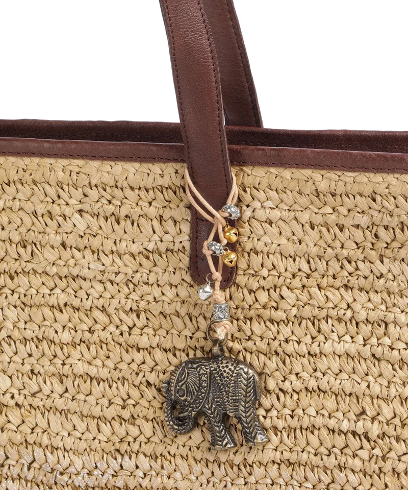 Anokhi Shopper natural metallic