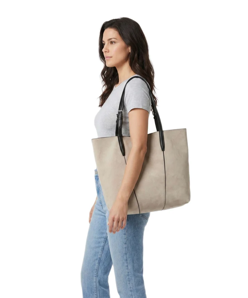 Liebeskind Una Recycled Suede M Shopper beige