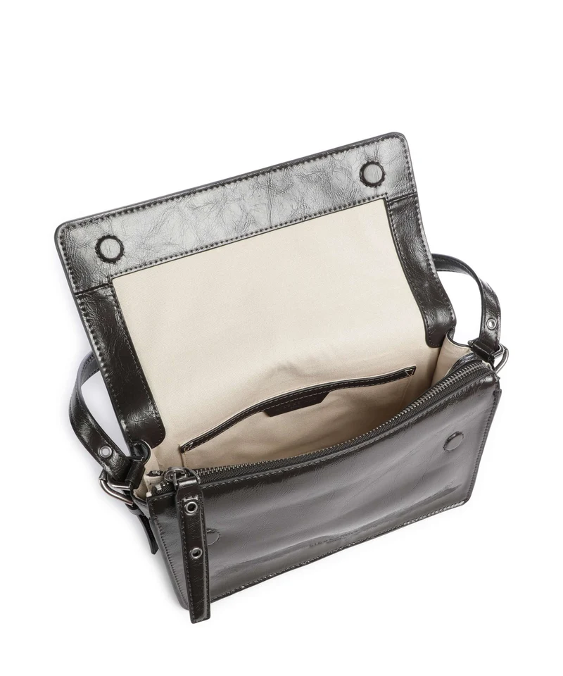 Liebeskind Audrey Recycled Lack Distressed S Schultertasche deep soil