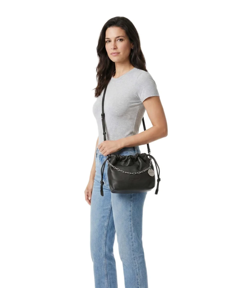 Liebeskind Lya II Small Pebble S Bucket Handtasche deep soil