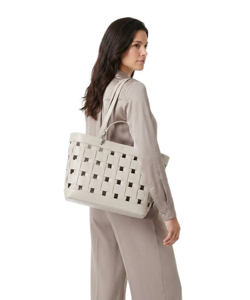 Emporio Armani My EA M Shopper silver gray