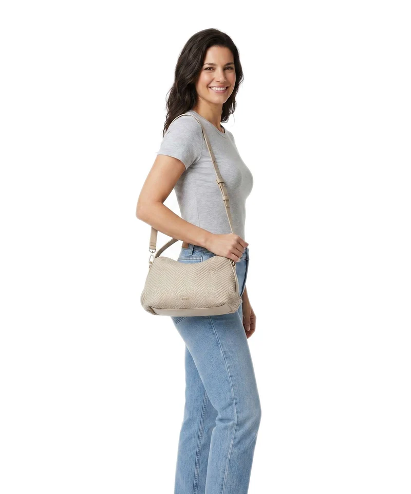 BOSS Caylie Umhängetasche light beige