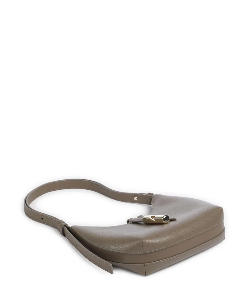 Furla Goccia S Schultertasche muddy gray