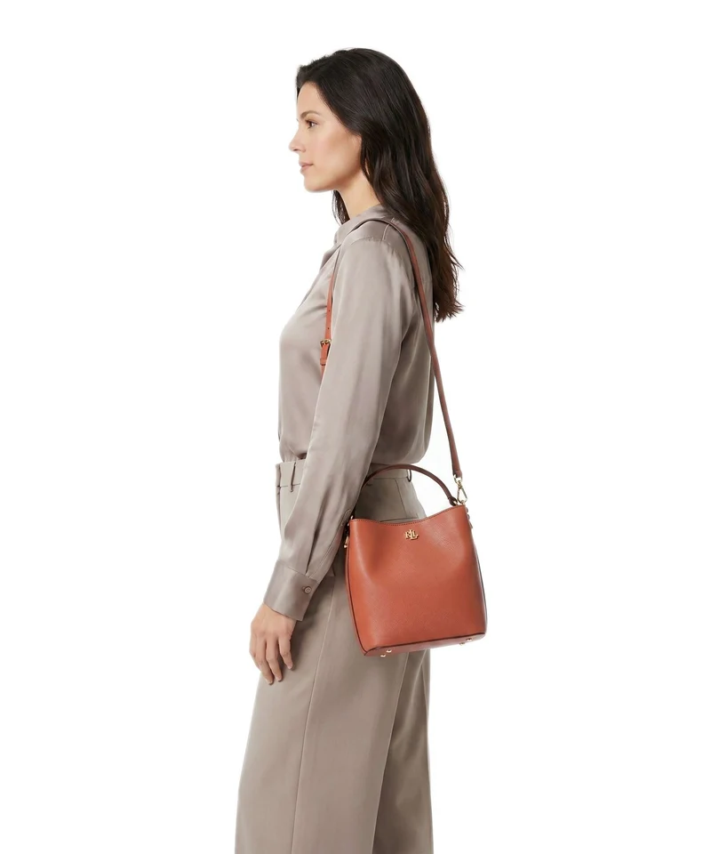 Lauren Ralph Lauren Reese Small Bucket Handtasche red terracotta