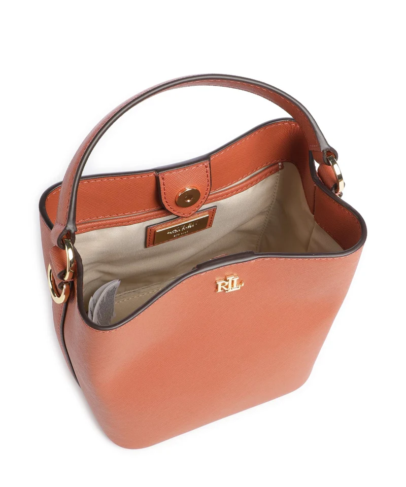 Lauren Ralph Lauren Reese Small Bucket Handtasche red terracotta