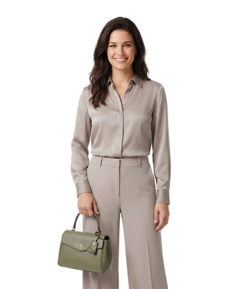Lauren Ralph Lauren Farrah Small Handtasche sage green