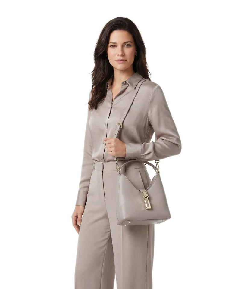 Furla Iride Mini Umhängetasche cachemire gray