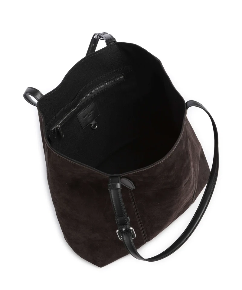 Liebeskind Una Recycled Suede M Shopper deep soil