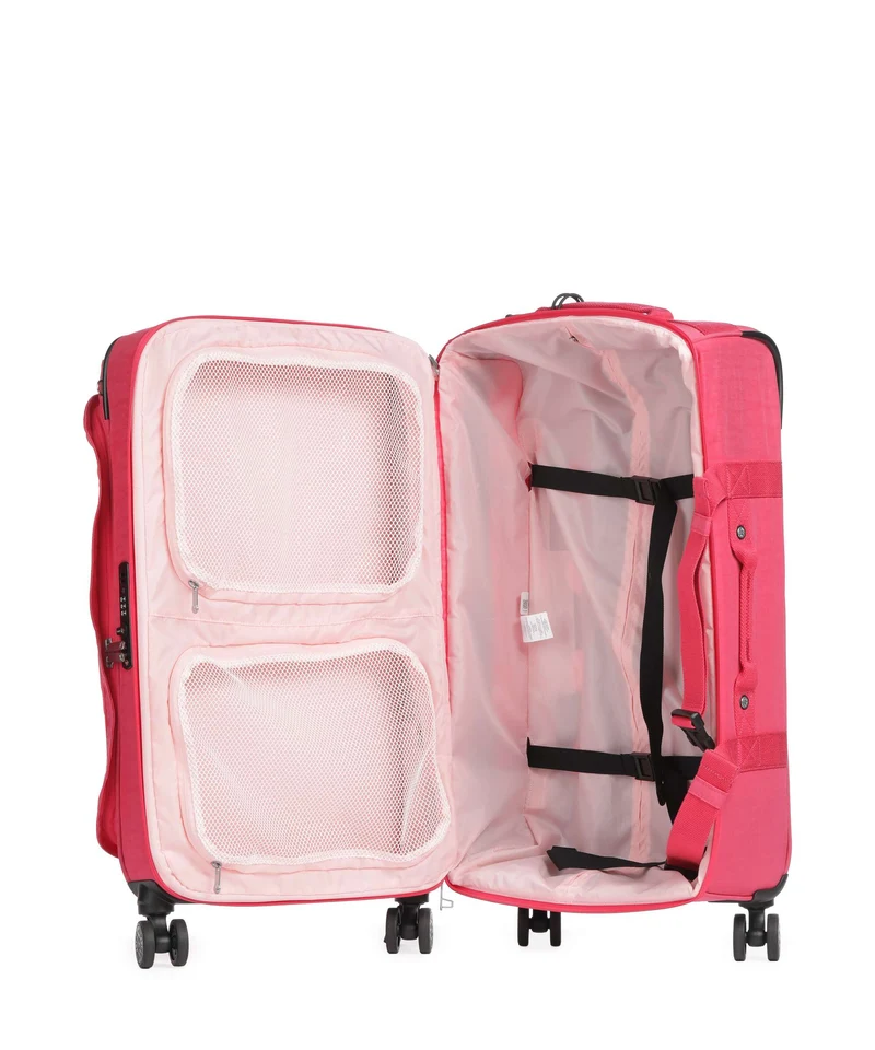 Kipling Basic Spontaneous M 4-Rollen Trolley resort pink