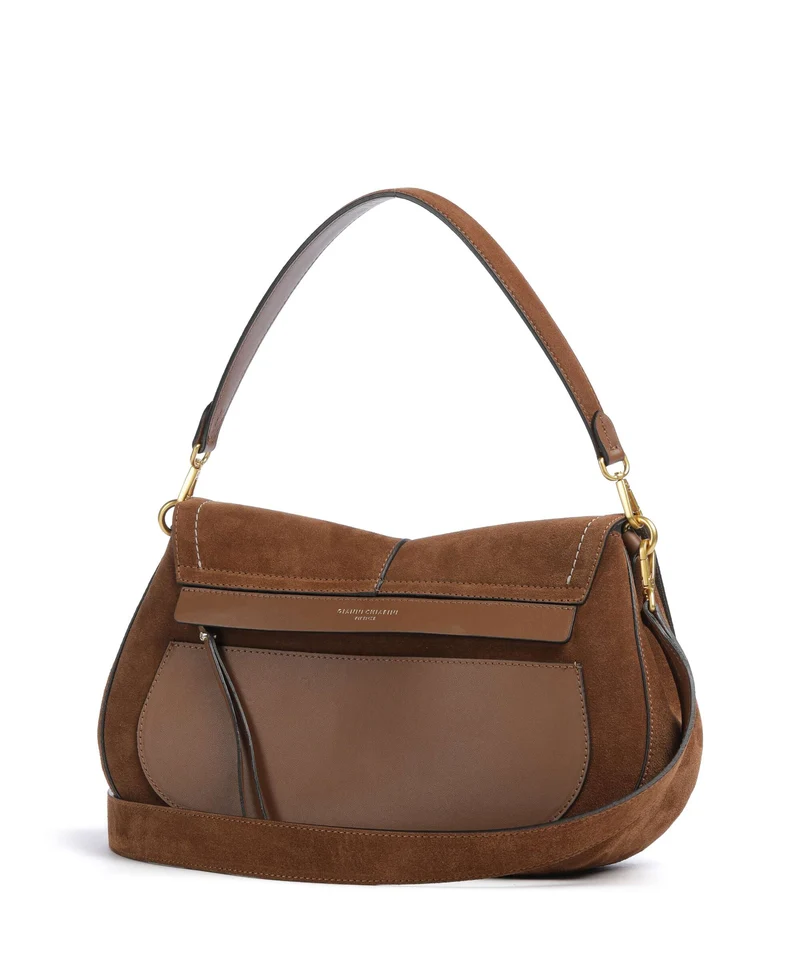 Gianni Chiarini Helena Round Schultertasche cognac