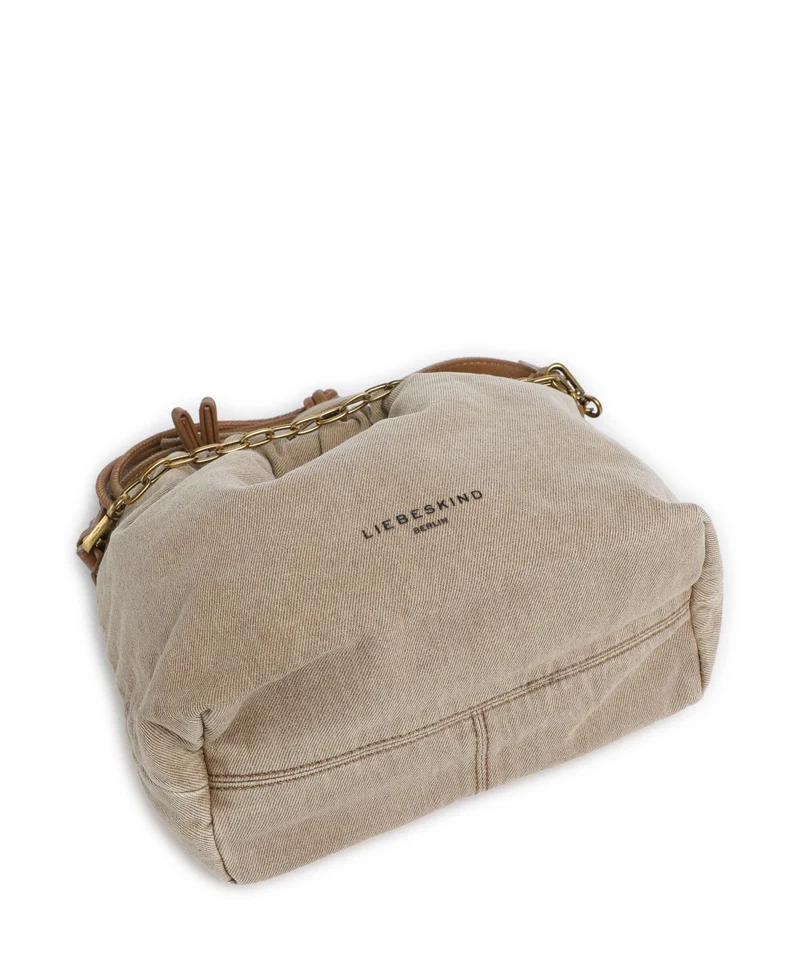 Liebeskind Lya II Denim S Bucket Handtasche beige