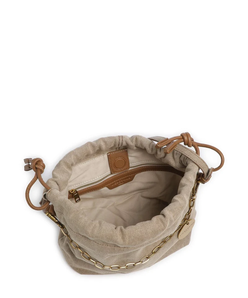 Liebeskind Lya II Denim S Bucket Handtasche beige