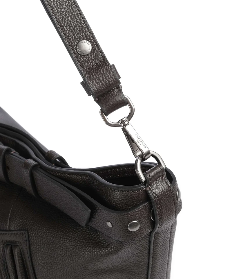 Liebeskind Zita Small Pebble L Bucket Handtasche deep soil