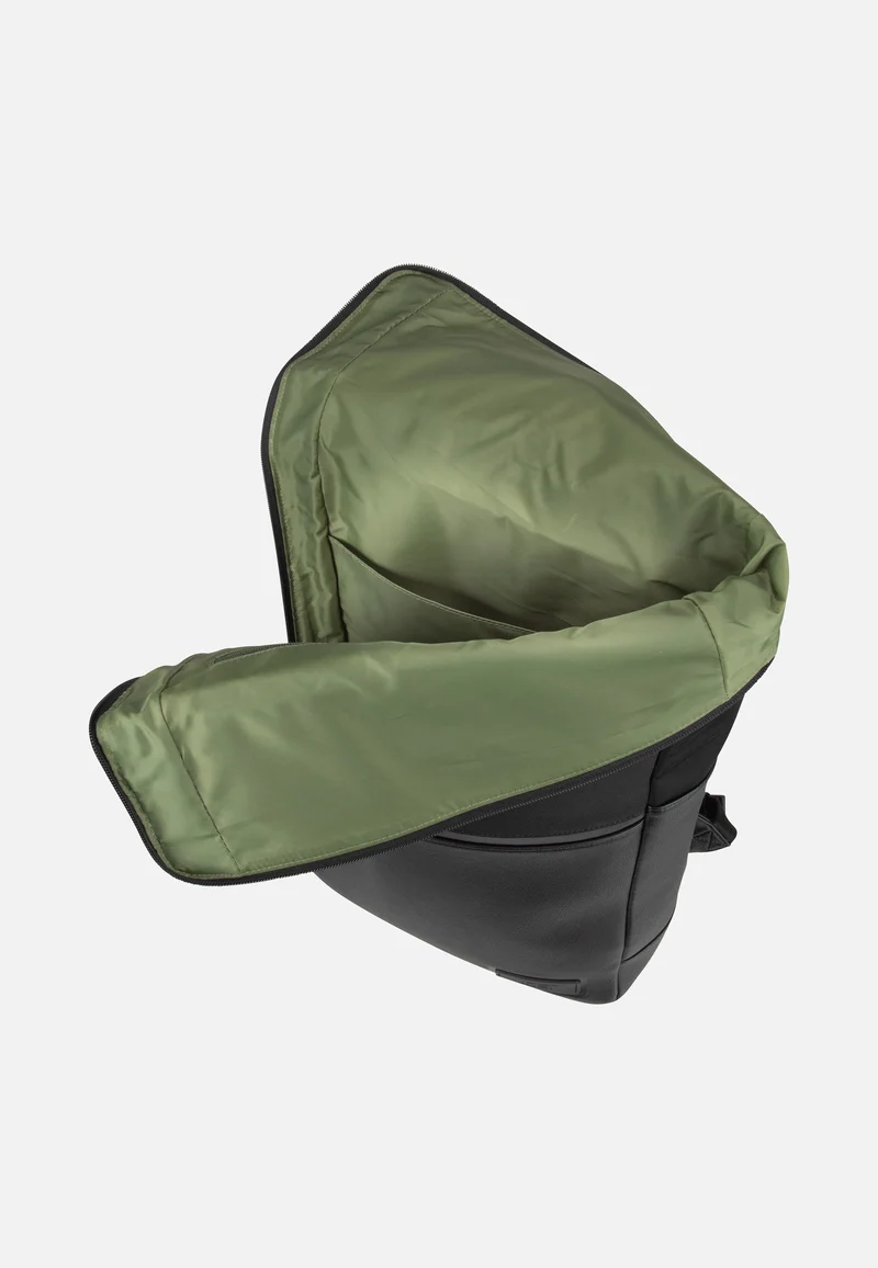Riga Courier Black - Rolltop Rucksack