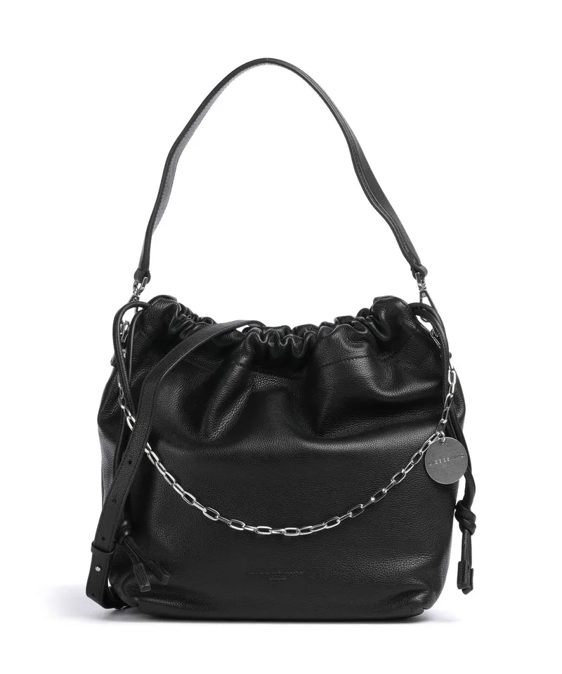 Liebeskind Lya II Small Pebble M Bucket Handtasche black