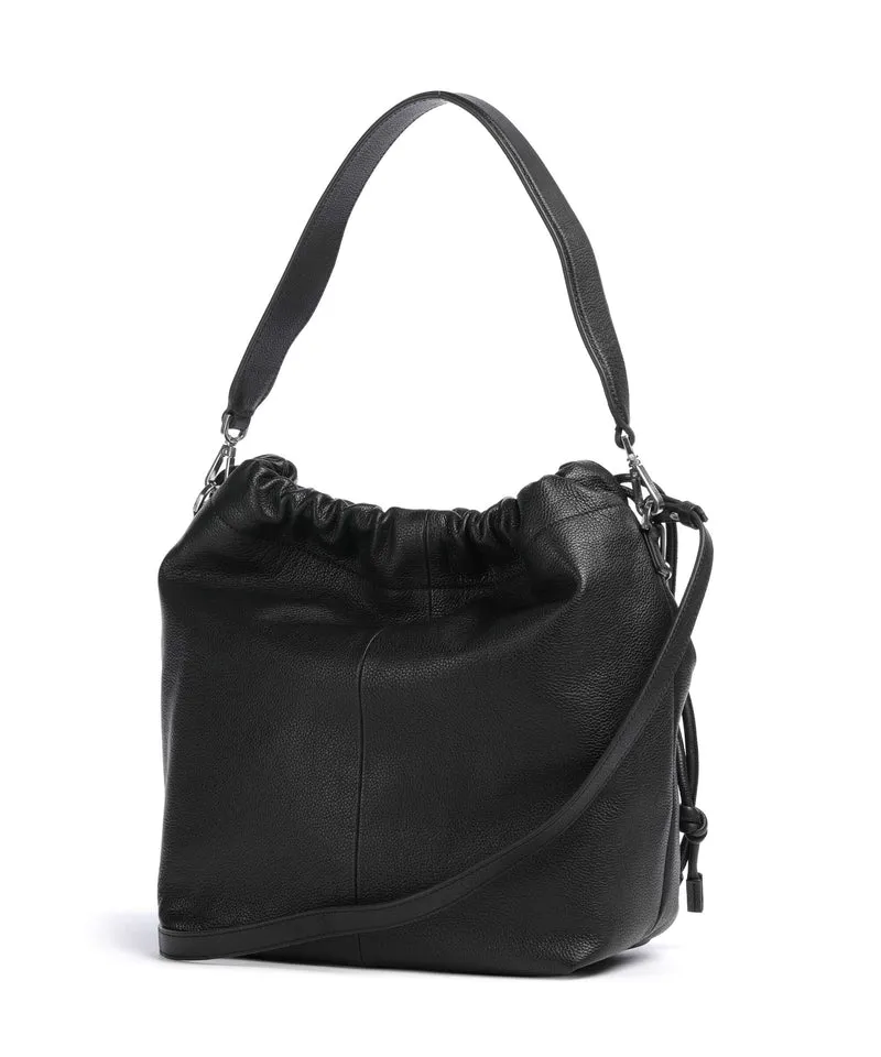 Liebeskind Lya II Small Pebble M Bucket Handtasche black