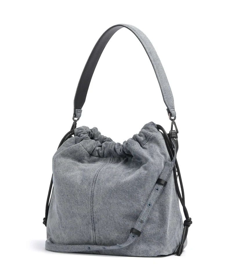 Liebeskind Lya II Denim M Bucket Handtasche blue denim