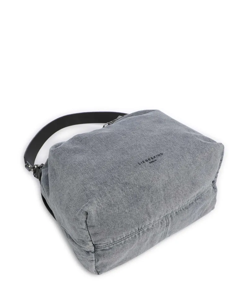 Liebeskind Lya II Denim M Bucket Handtasche blue denim