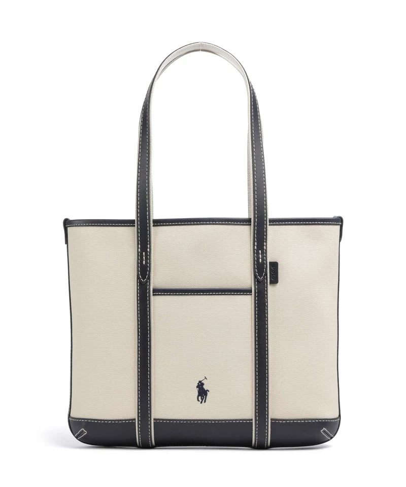 Polo Ralph Lauren Canvas Small Shopper ecru/navy