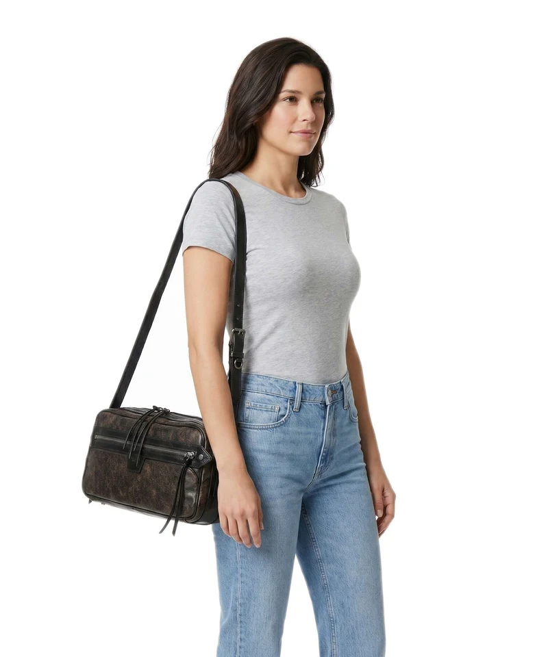 Liebeskind Juno Vintage PU M Schultertasche deep soil