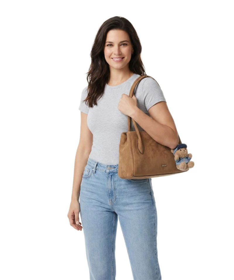 DKNY Amelie Large Schultertasche almond