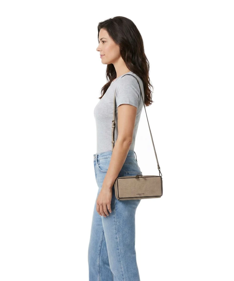 Liebeskind Juno Denim XS Umhängetasche beige