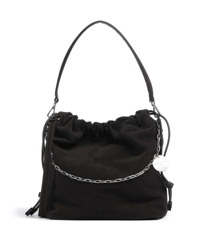 Liebeskind Lya II Hydro Suede M Bucket Handtasche deep soil