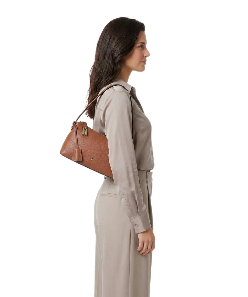 Aigner Delia S Schultertasche cognac brown